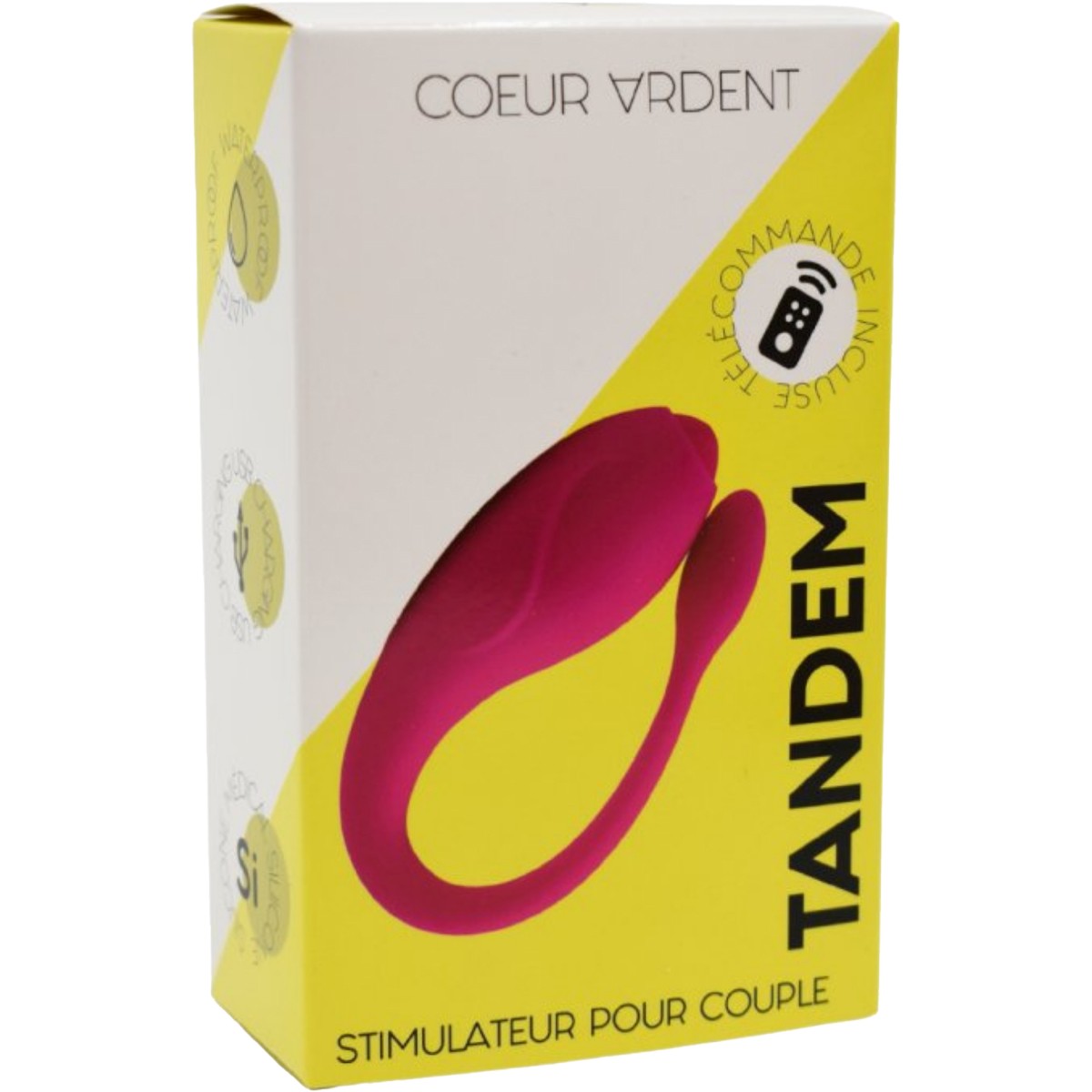 Stimulateur pour couple connecté - 10 modes - Rose