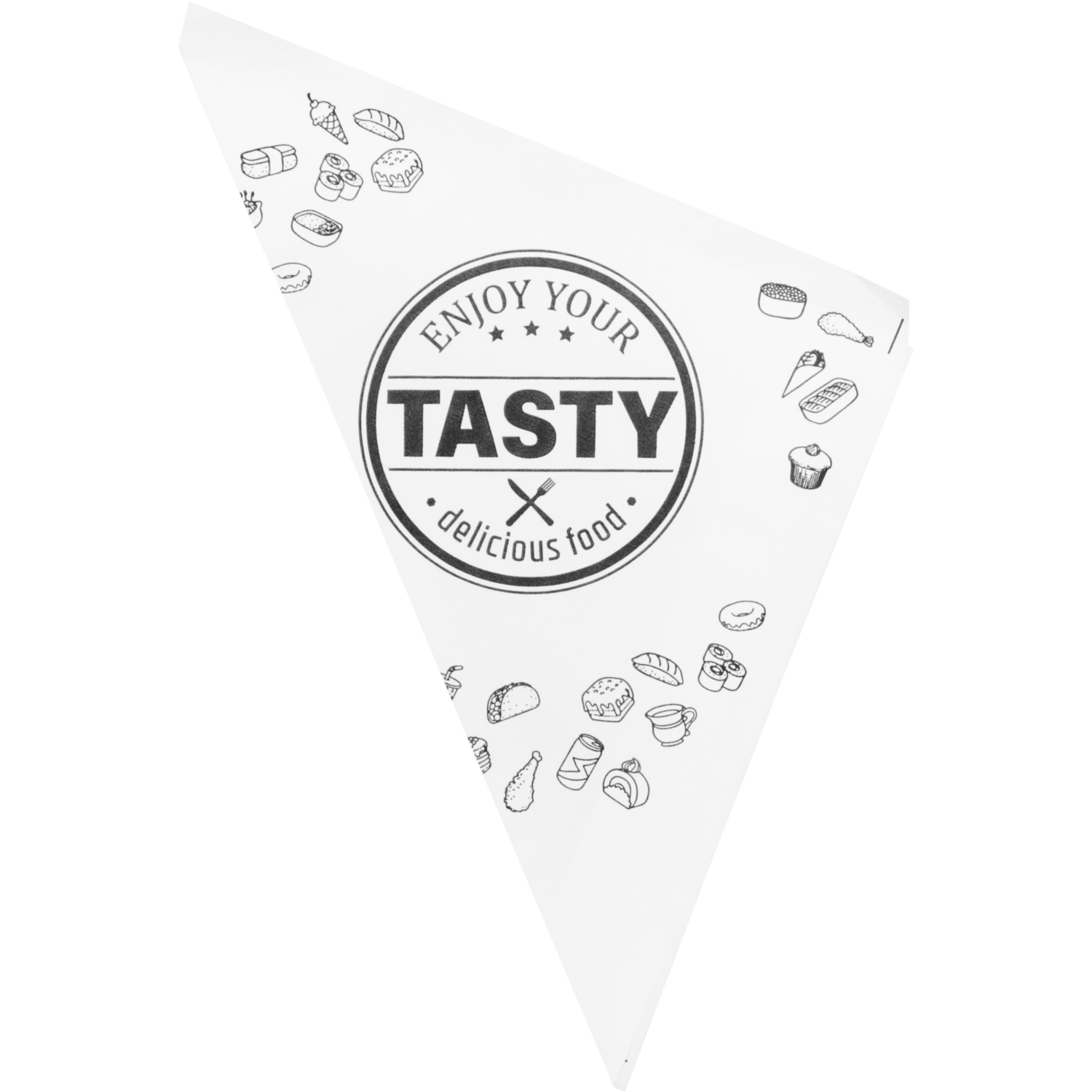 Puntzak, K21, TASTY, ersatzpapier, wit/zwart