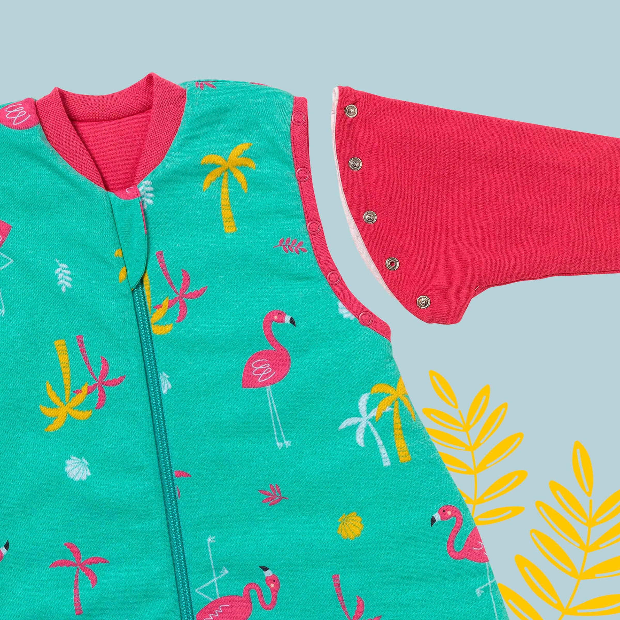 schlummersack Schlafsack ohne Füßen 2.5 Tog Flamingo
