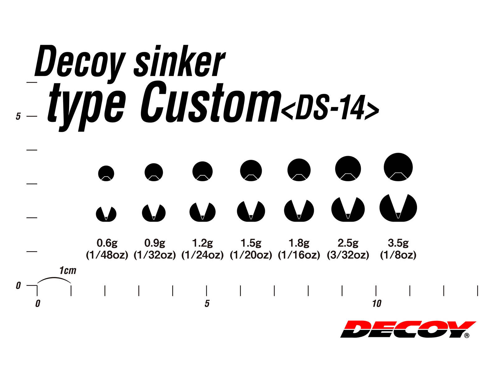 DECOY Sinker type Custom DS-14 (0.6g)