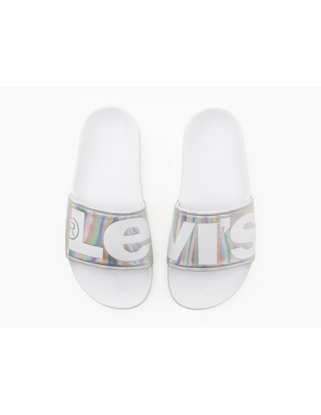 levi's Claquettes Femme June l s hologramme blanc