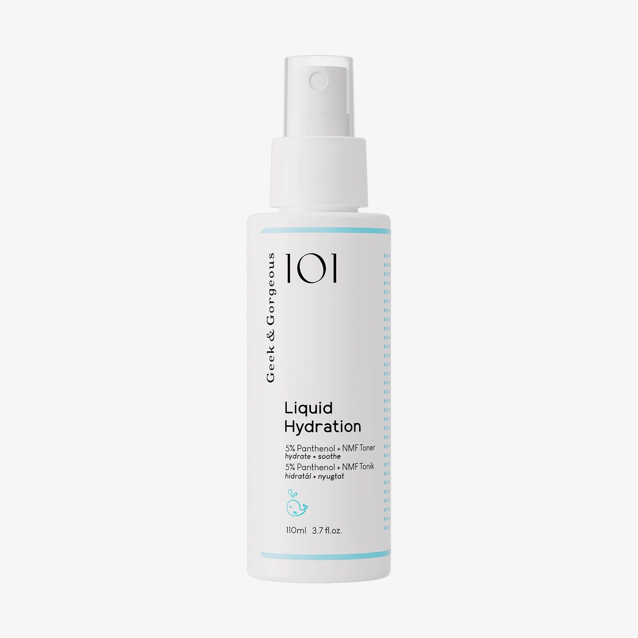 Geek & Gorgeous Liquid Hydration- Hydrierendes Gesichtsspray mit 5% Panthenol ,110 ml