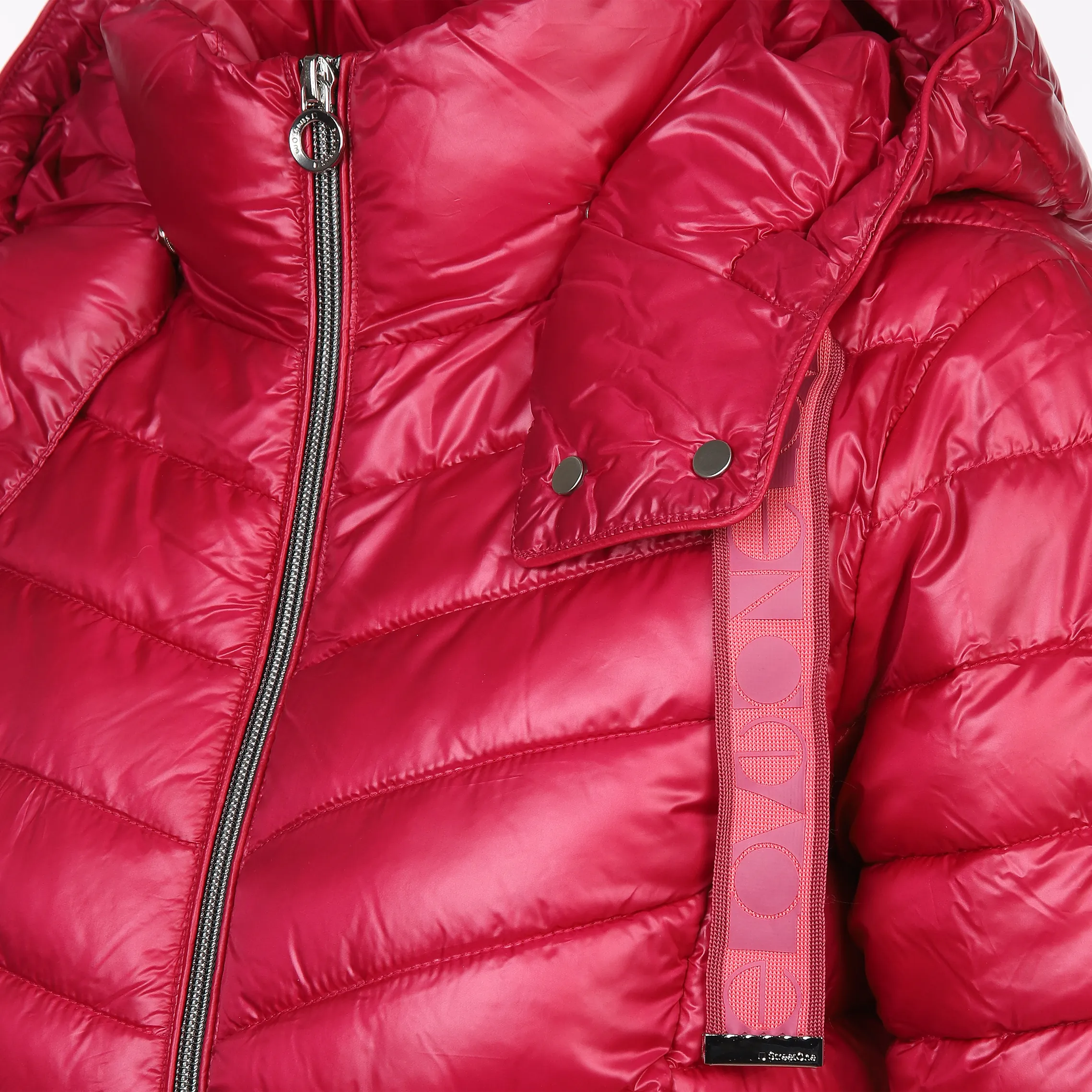 Damen Steppjacke mit abnehmbarer kapuze