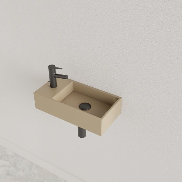 Gliss - Nano - Fontein - Cappuccino - 36x18x9 cm - 1 Kraangat Links