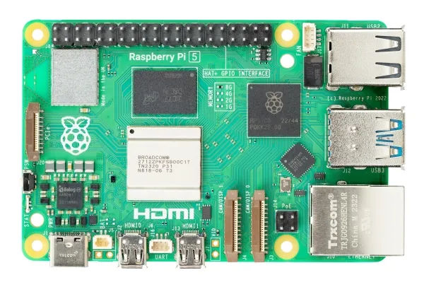 Raspberry Pi 5 Model B - Enkelttavle-computer - Broadcom BCM2712 / 2.4 GHz - RAM 16 GB - 802.11a/b/g/n/ac, Bluetooth 5.0