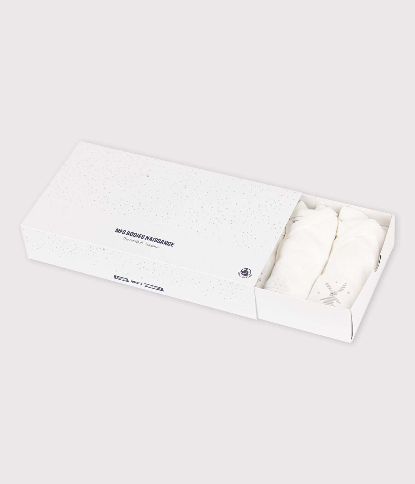 Lot de 5 bodies bébé en coton biologique