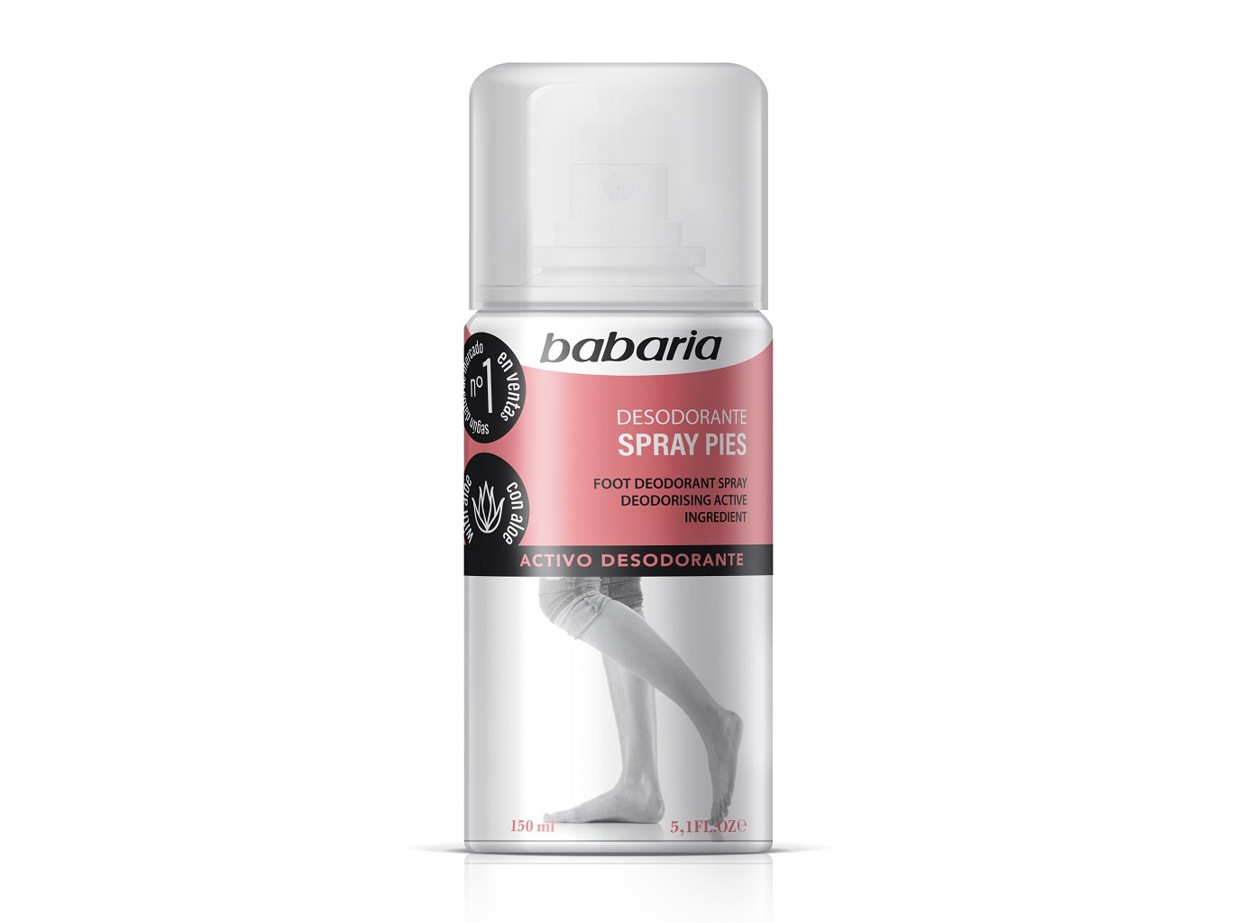 DESODORIZANTE SPRAY PARA PÉS HIDRATANTE BABARIA 150 ML.