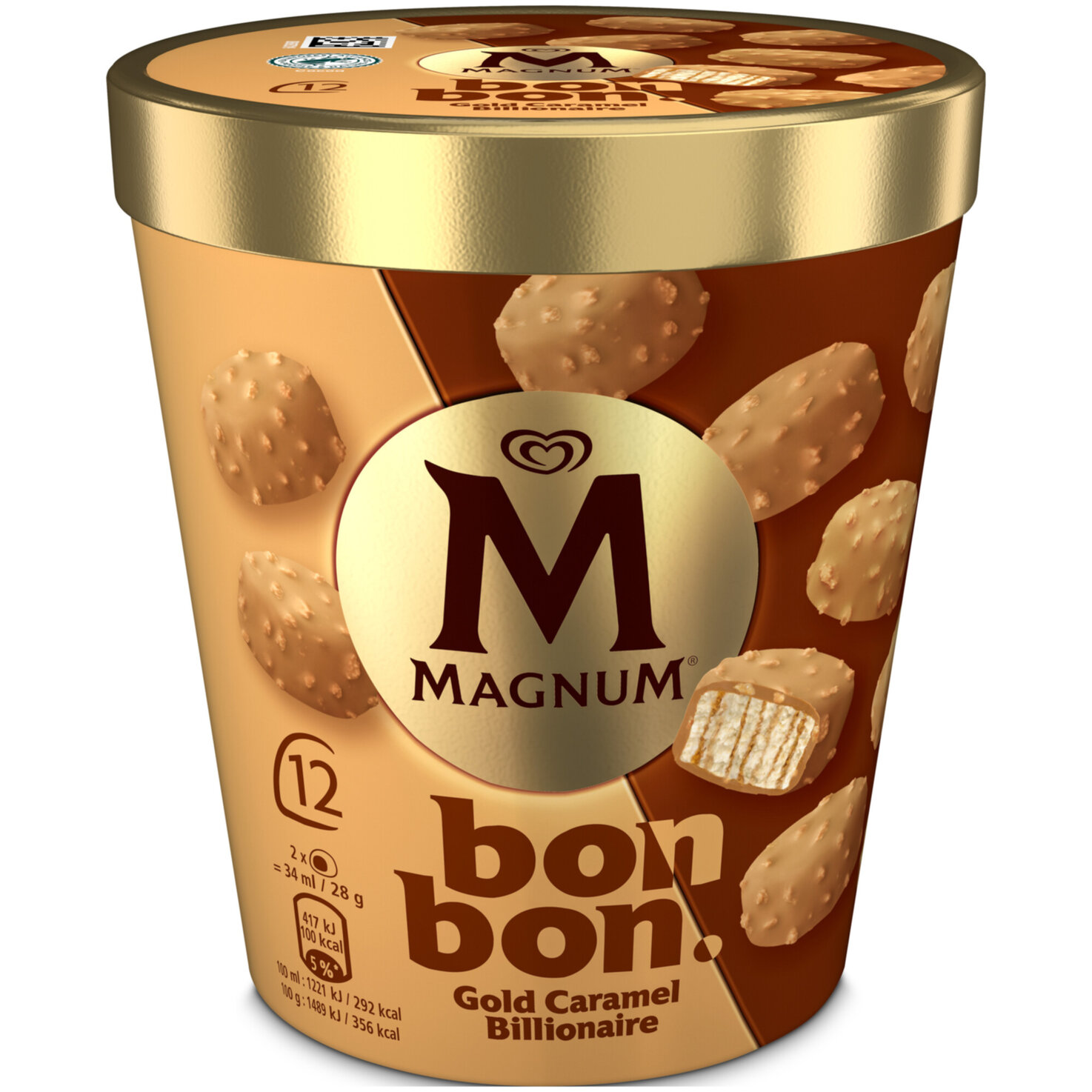 Magnum Bonbon Gold Caramel Billionaire 12x17ml