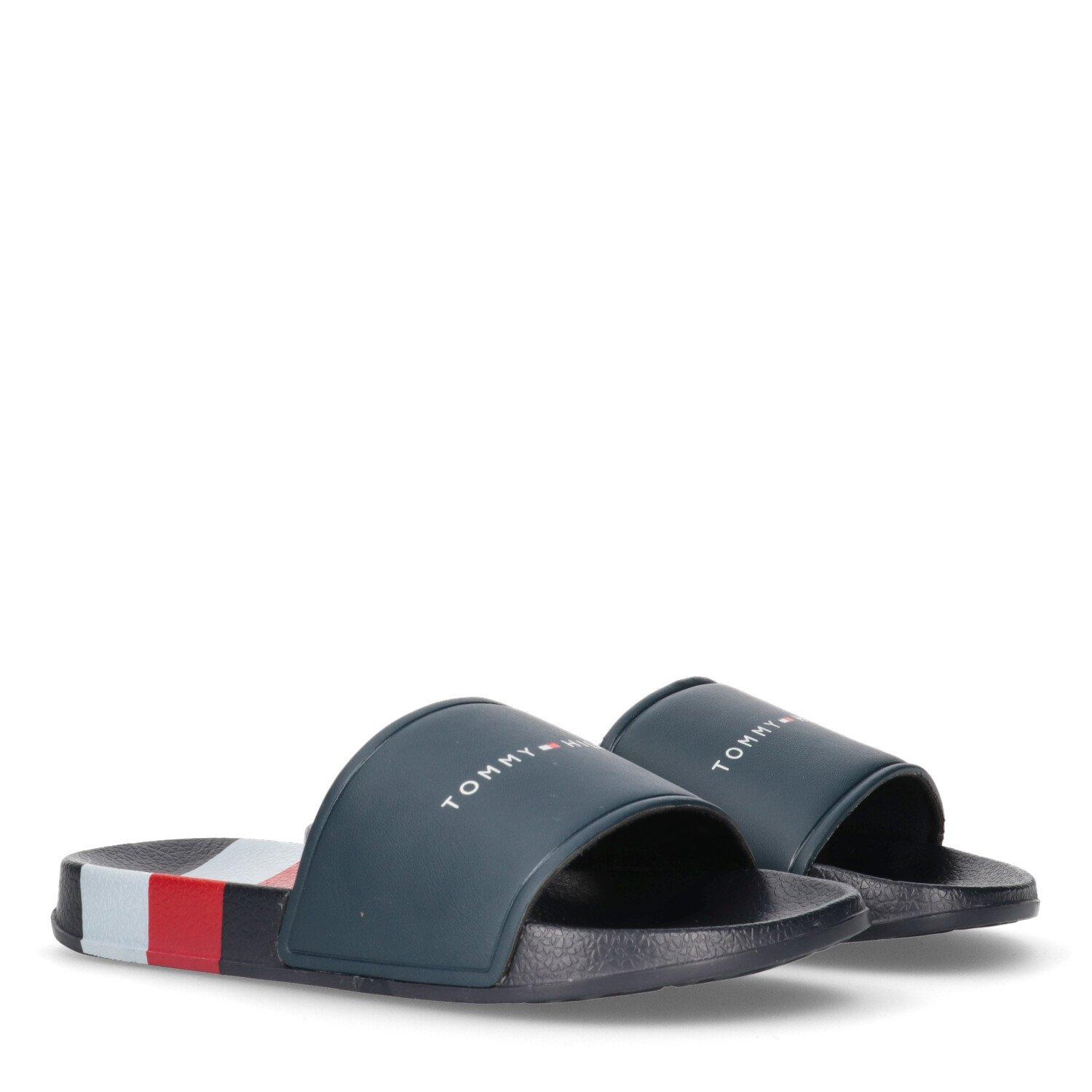 Tommy Hilfiger Stripe Logo Sliders Juniors
