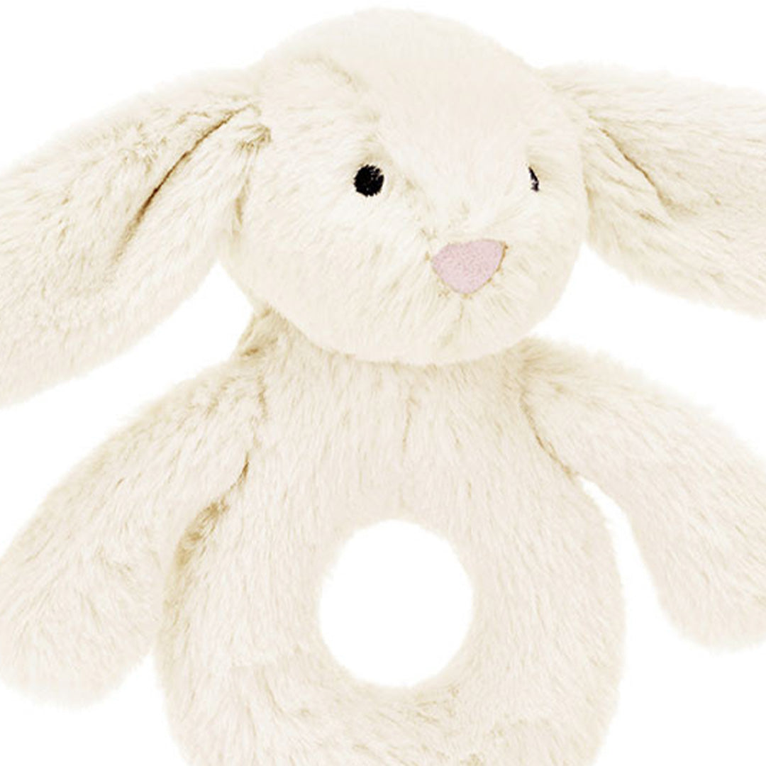 Jellycat rammelaar bashful cream konijn - 18 cm