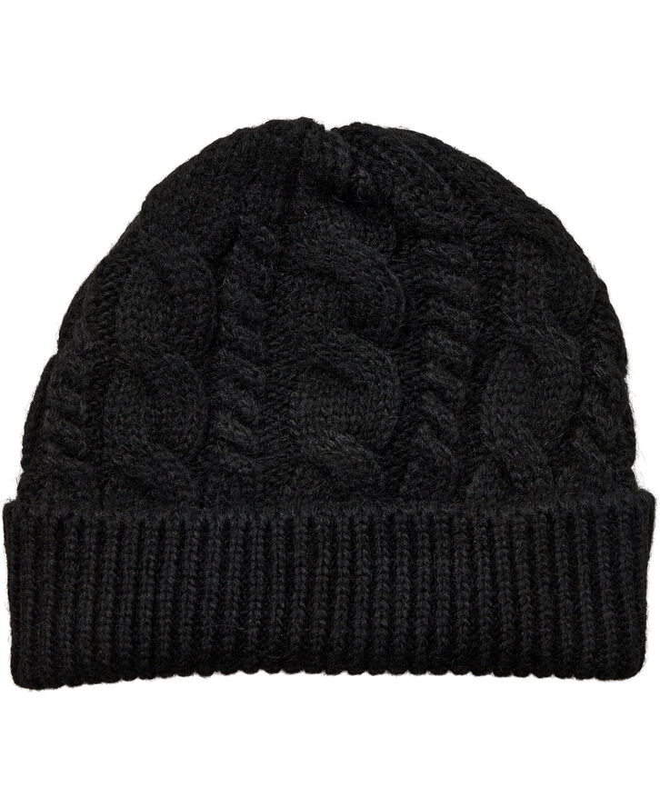 Magasin du Nord Collection Cable Hat Black