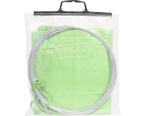 Tunnelfolie 43 g/m² FloraSelf 3,5 x 1 m, groen incl. 4 metalen clips