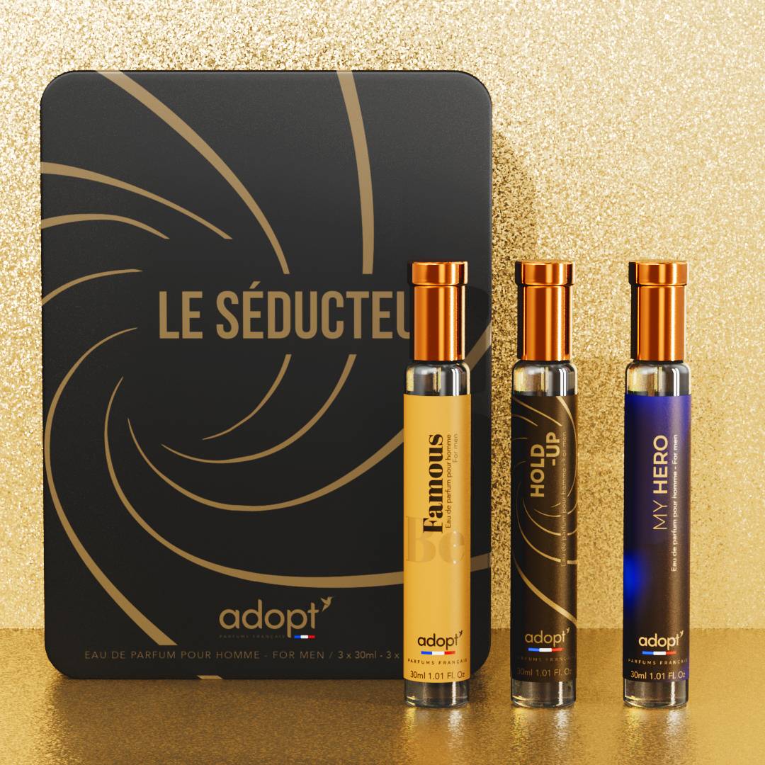 Le séducteur - Coffret 3 eaux de parfum Hold up 30ml + Blue suit 30ml + Famous 30ml