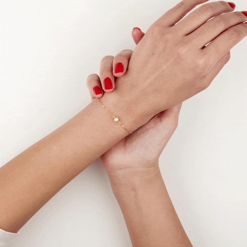 Bracelet Paolina Or Jaune Perle De Culture
