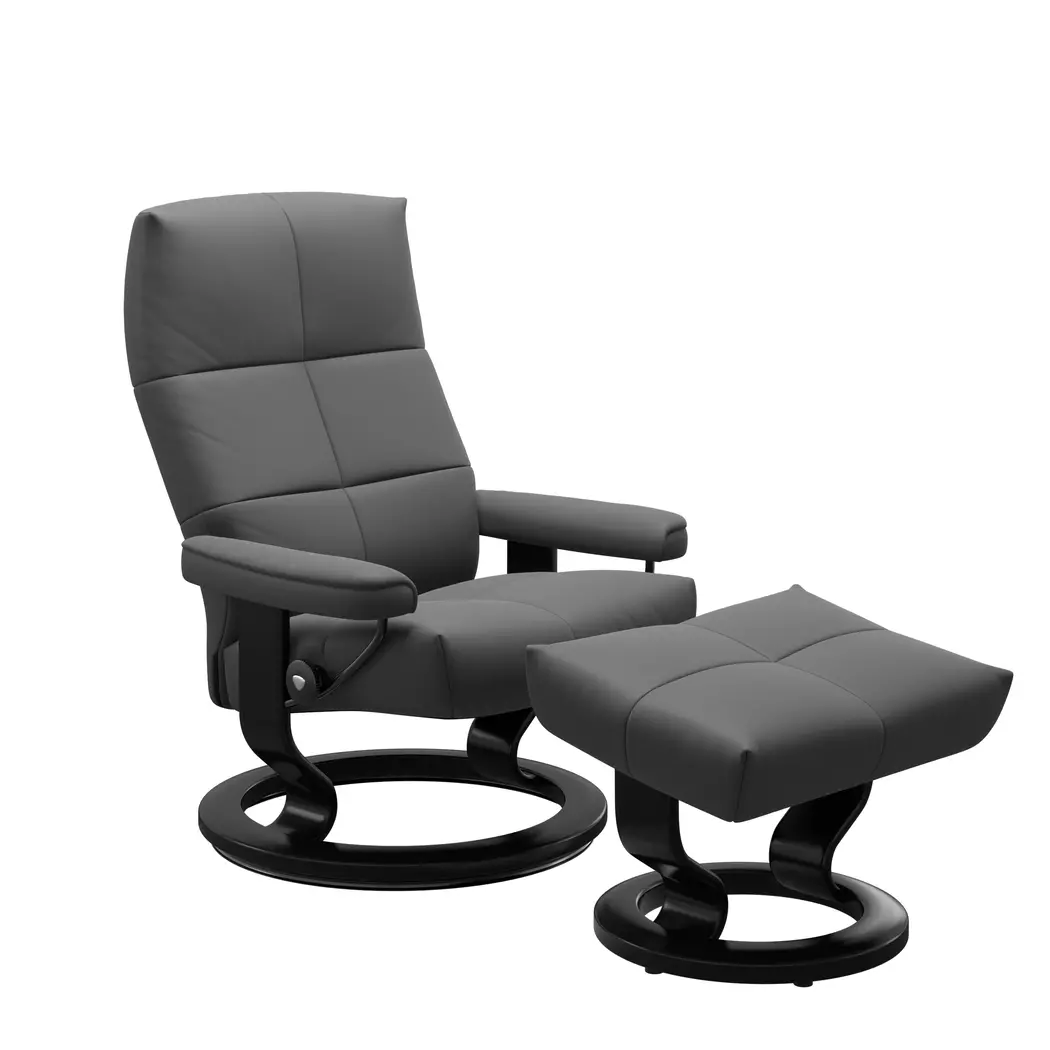 Sessel mit Hocker David Classic