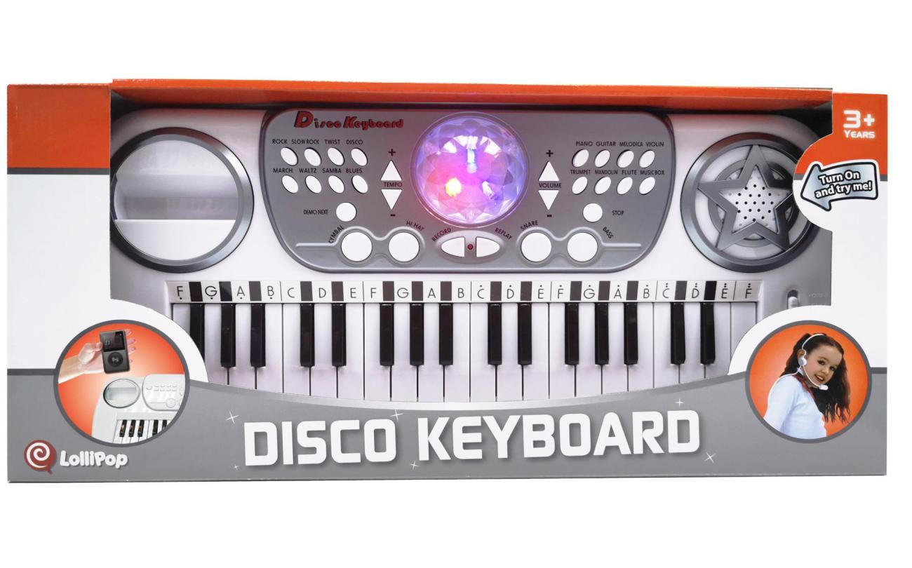 Disco Keyboard met discobal en hoofdmicrofoon