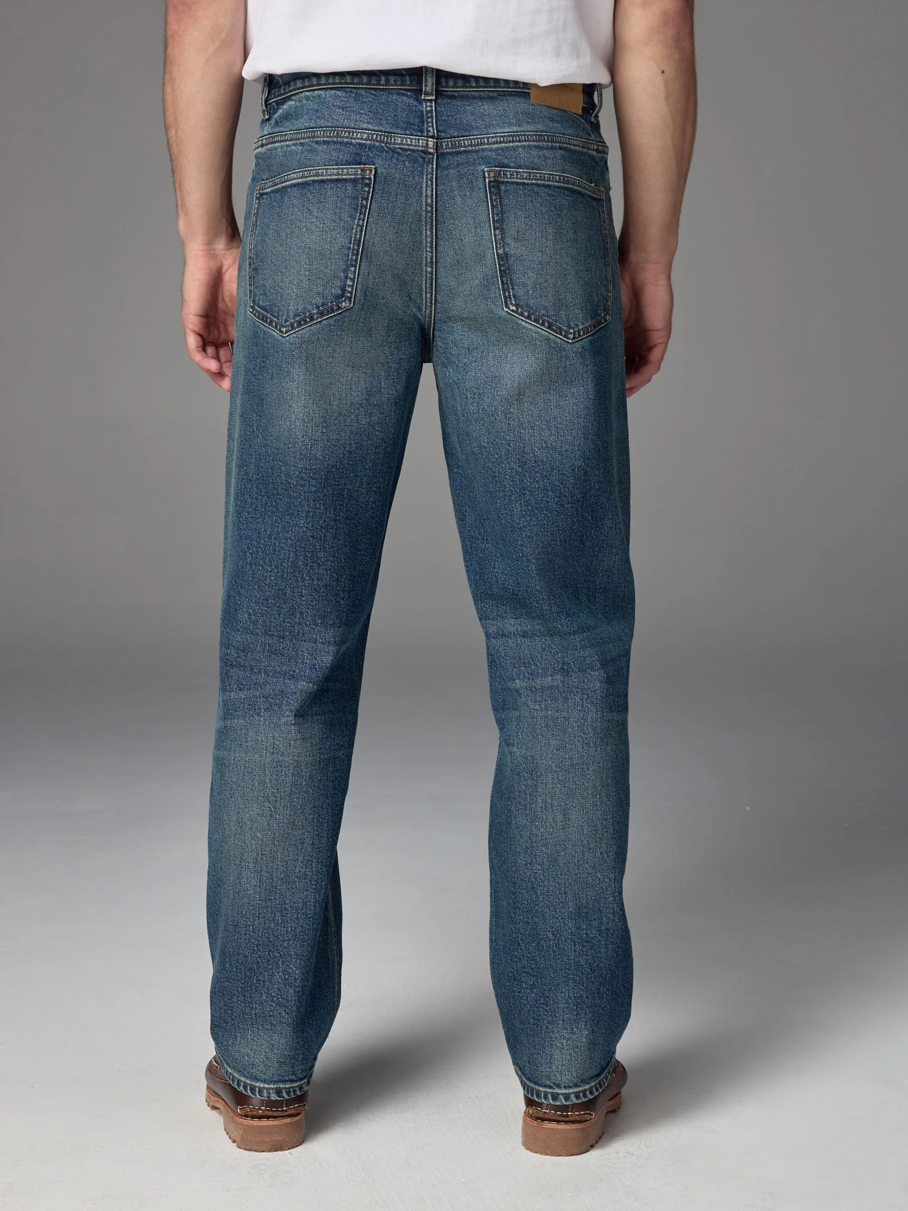 Blauw - Relaxed fit - Vintage wash denim jeans