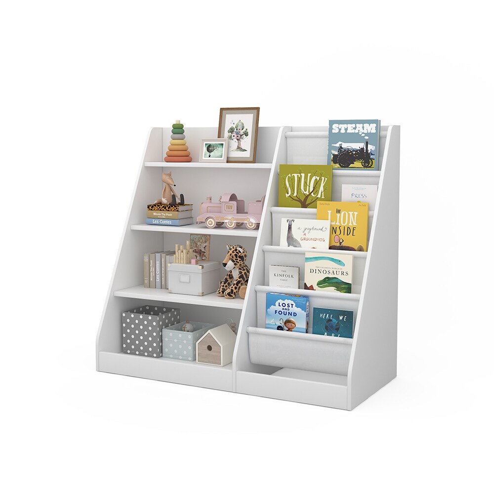 Vicco Kinderregal Conny Weiß 90 x 80,5 cm mit großen Ablagen
