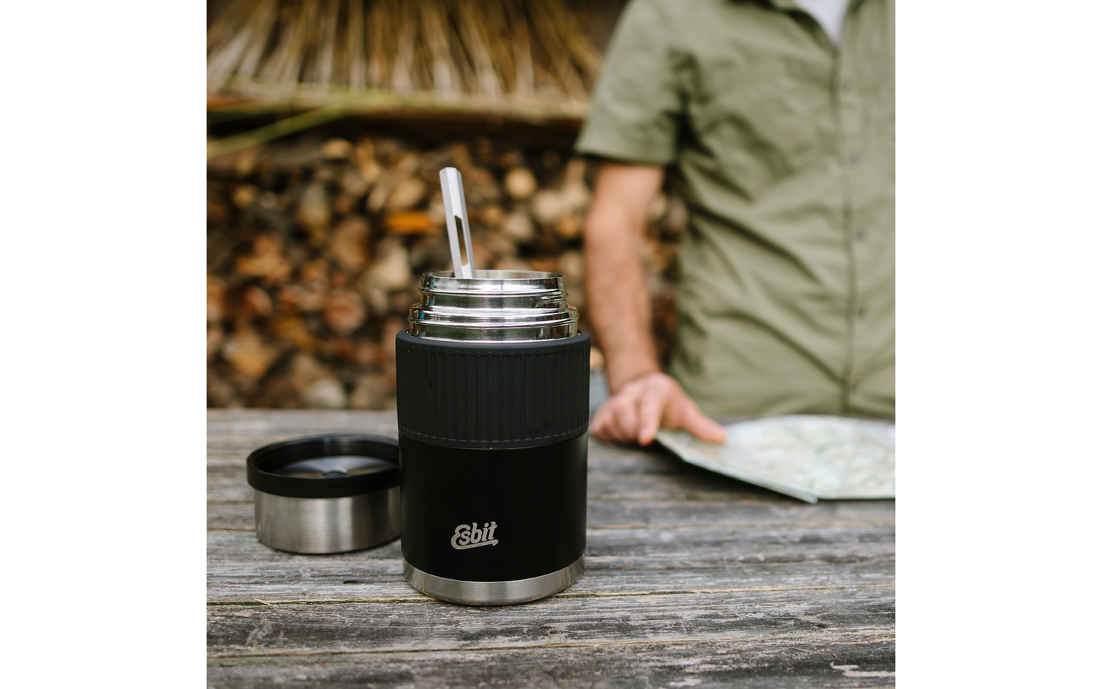 Esbit Sculptor Edelstahl Food-Thermobehälter 1L - schwarz