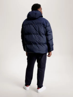 Jaqueta puffer Plus TH Warm com capuz, estilo Nova York