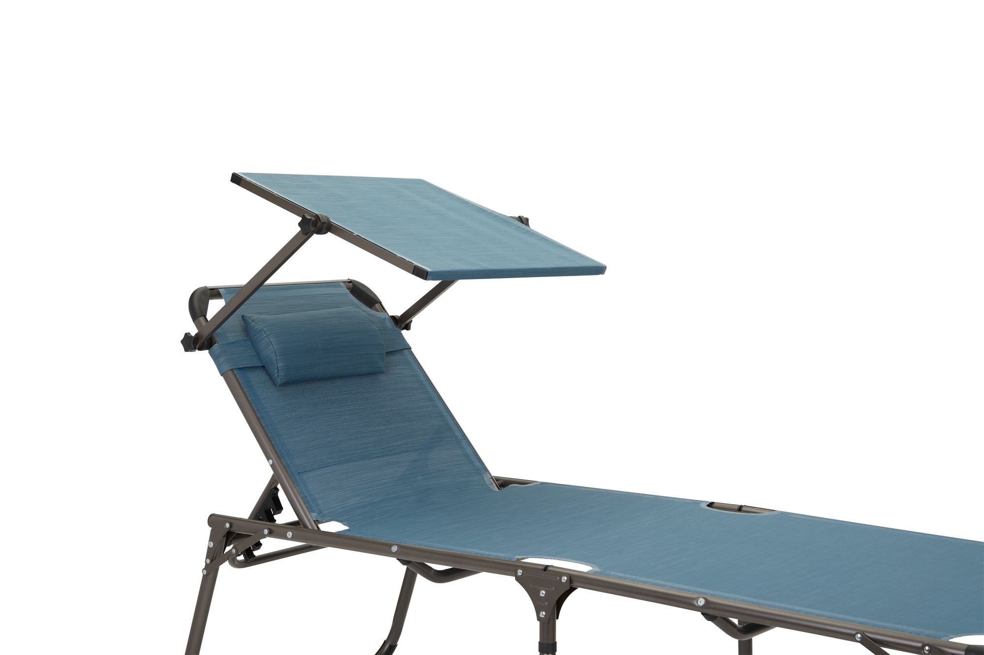 Berger Slimline Dreibein Sonnenliege persisch-blau
