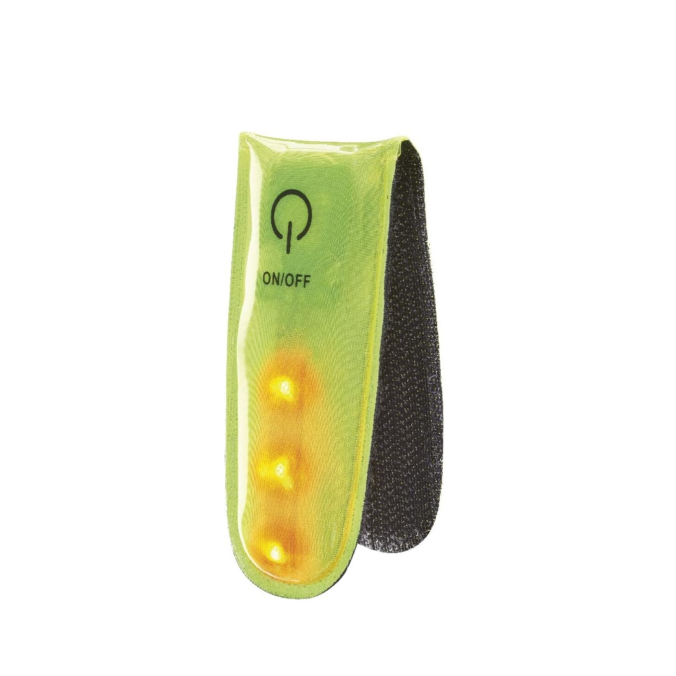 Clip mit LED Licht für Velo Helm / Rucksack inkl. 1x CR2032 Batterie (NEWMCLIPLEDY) - Neon Gelb