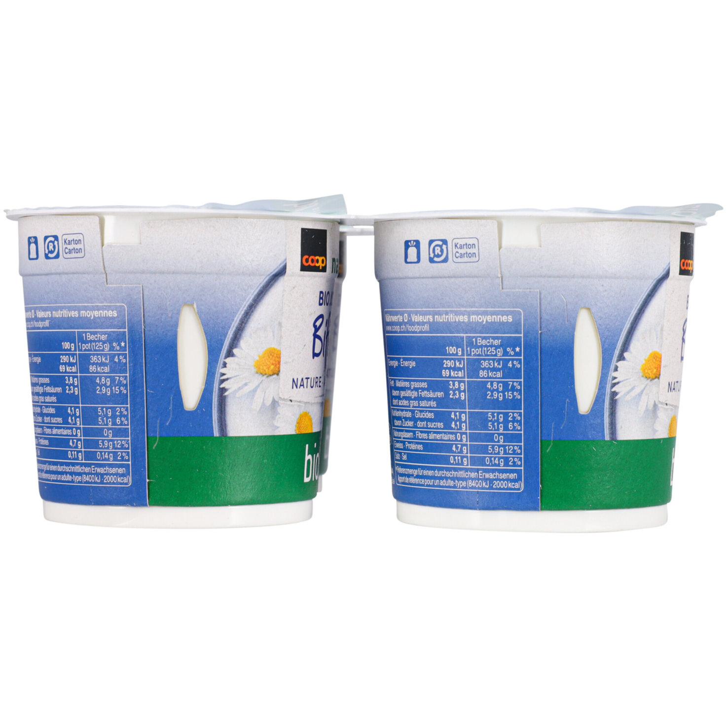 Naturaplan Bio Joghurt 3.8% Bifidus Natur 4x125g -