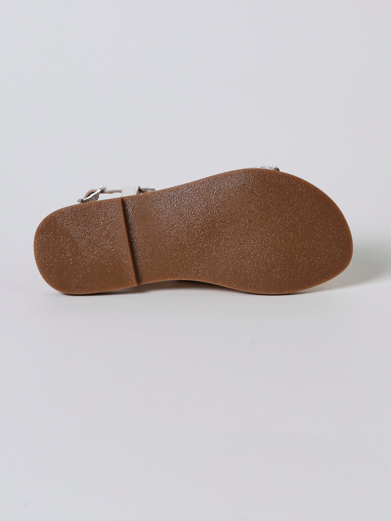 Sandale tressée Fille en cuir