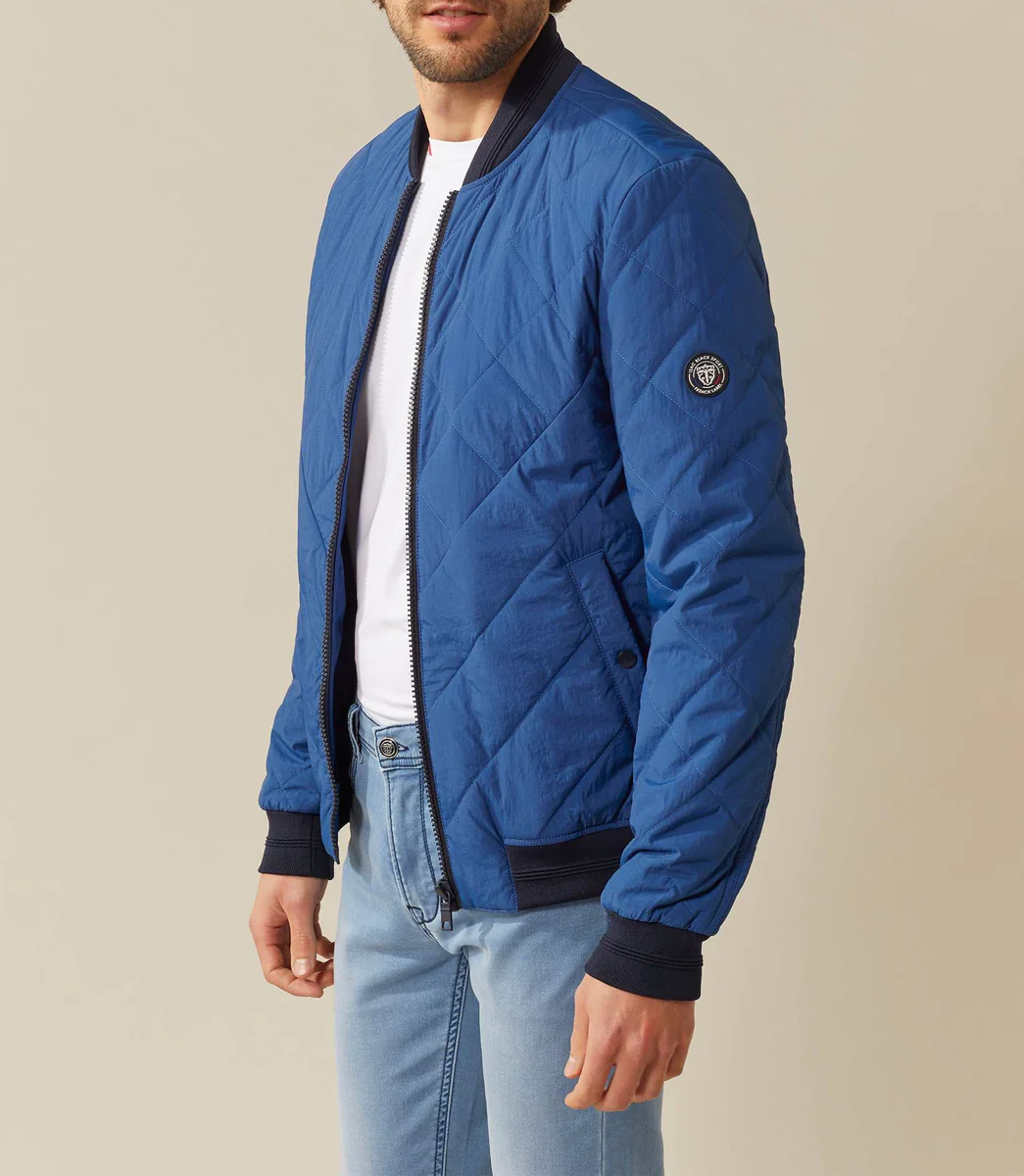 Teddy matelassé bleu roi 
