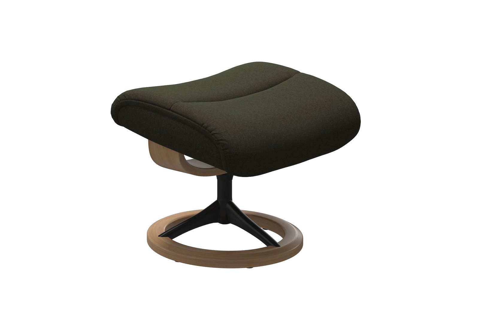 View krakk Tekstil Calido Green – Signature understell – Sort – Eik - Medium