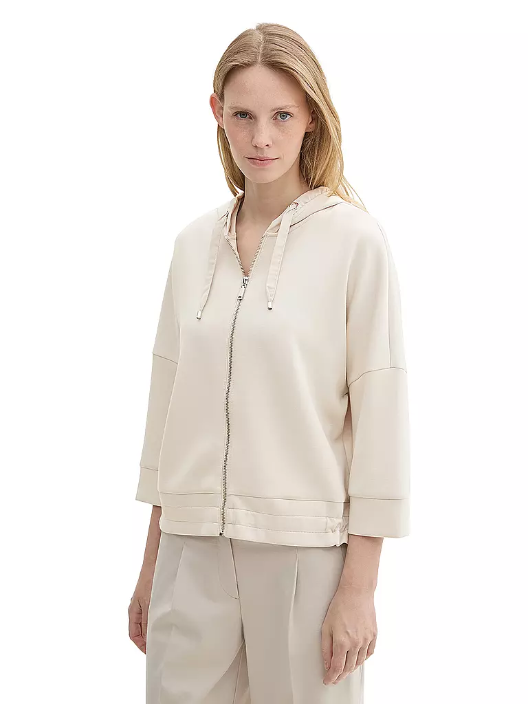 TOM TAILOR Sweatjacke  beige