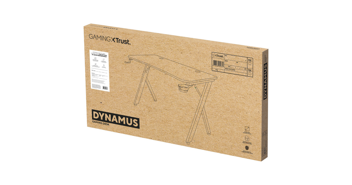 TrustGXT 712 Dynamus Gamingtafel gaming desk  (Zwart)