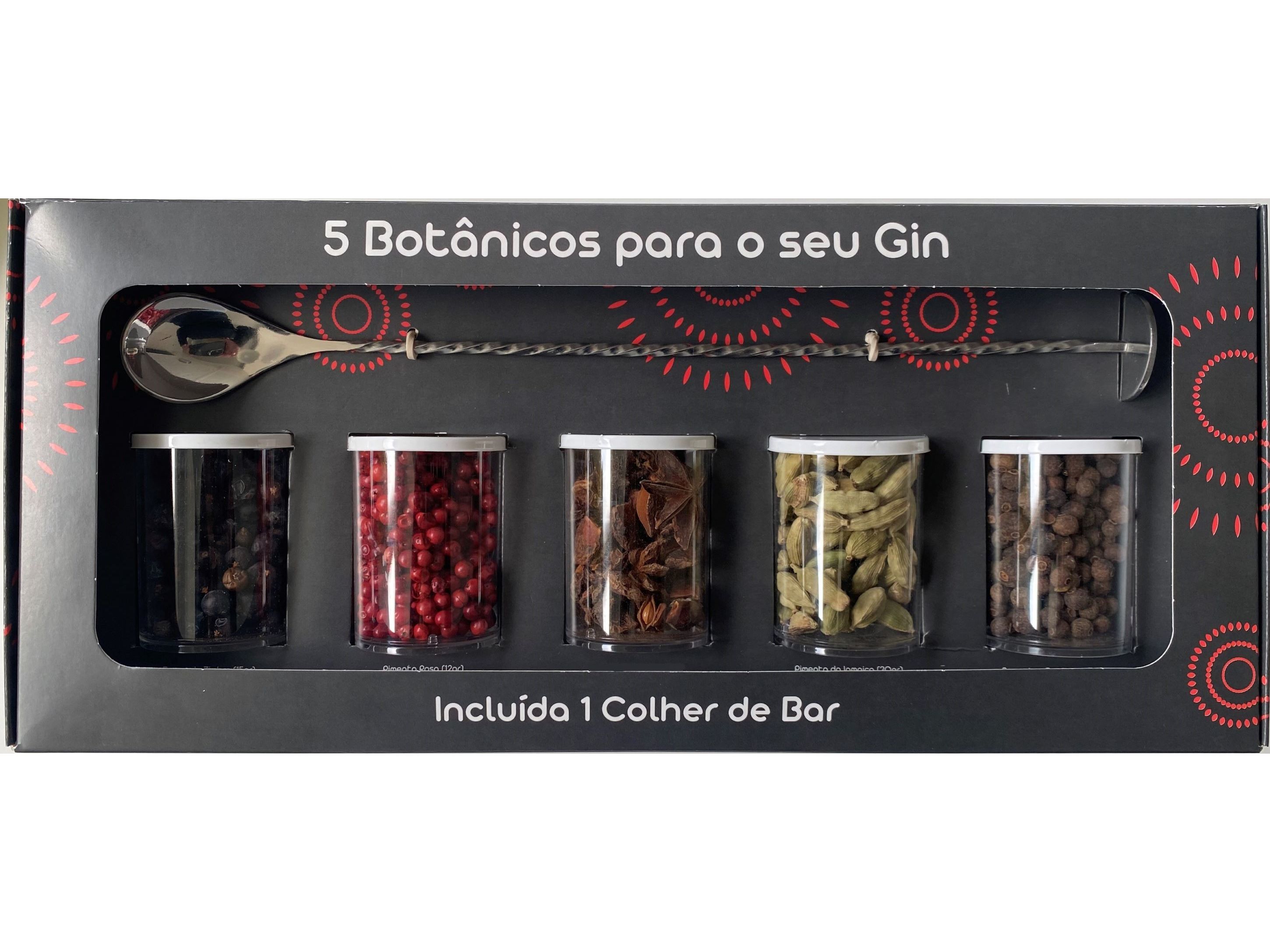 PACK GIN FLAVOURS 5 BOTANICOS   COLHER
