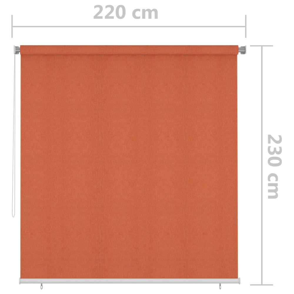 Store roulant d'extérieur 220x230 cm orange