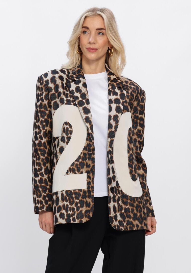 multi alix the label blazer ladies woven big 2014 animal blazer