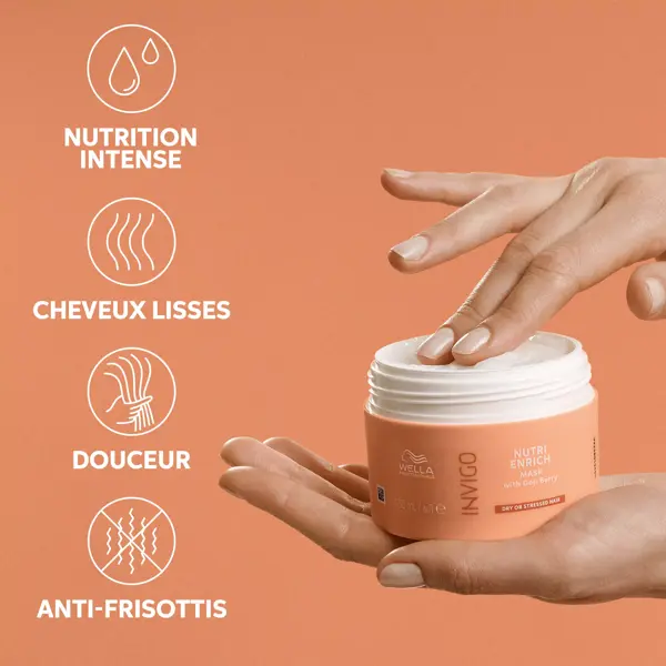 Máscara Nutritiva Wella Professionals Invigo Nutri Enrich para Cabelos Secos ou Danificados 150ml