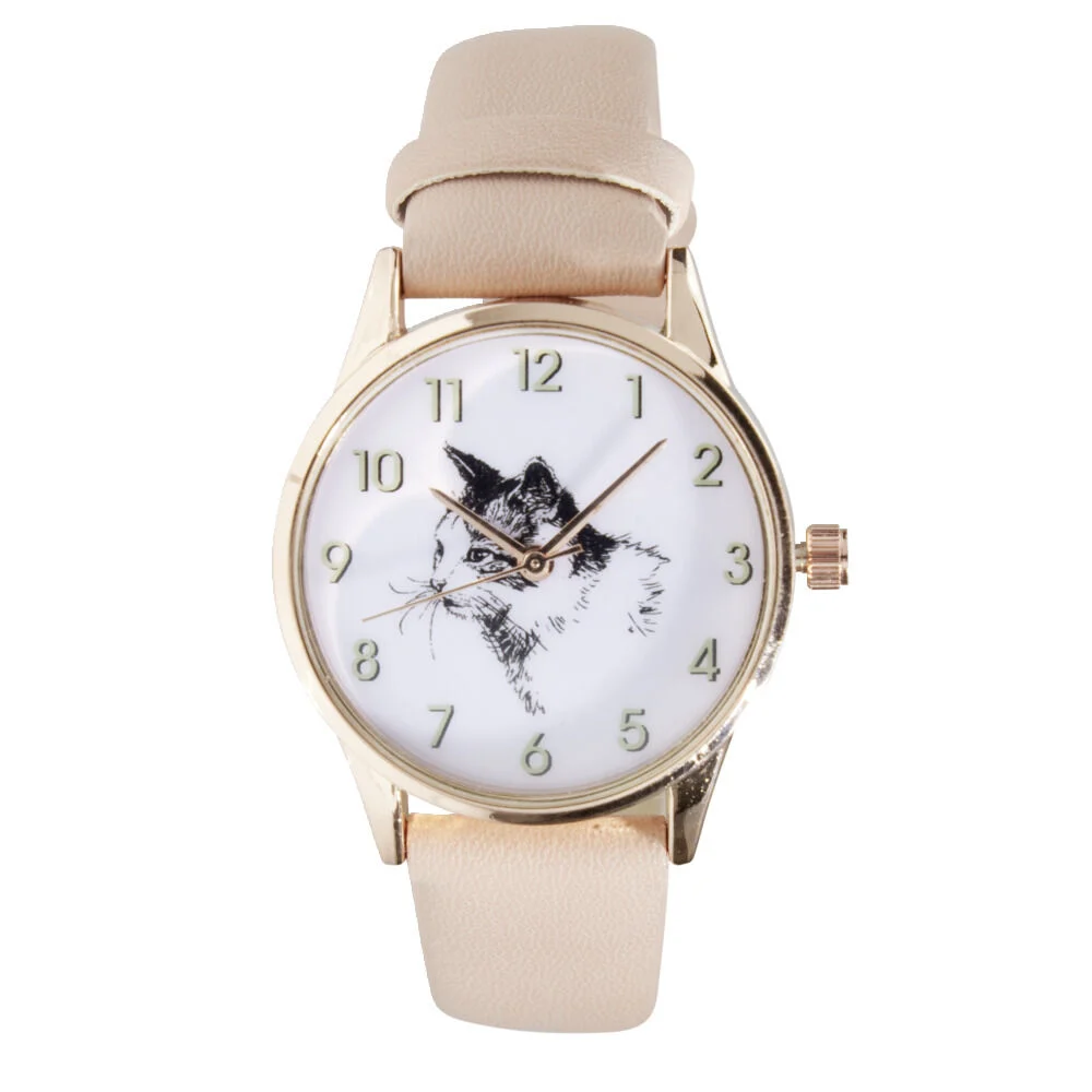 Montre enfant unisexe en acier et bracelet simili Ø3,5xL23cm (2 modèles)