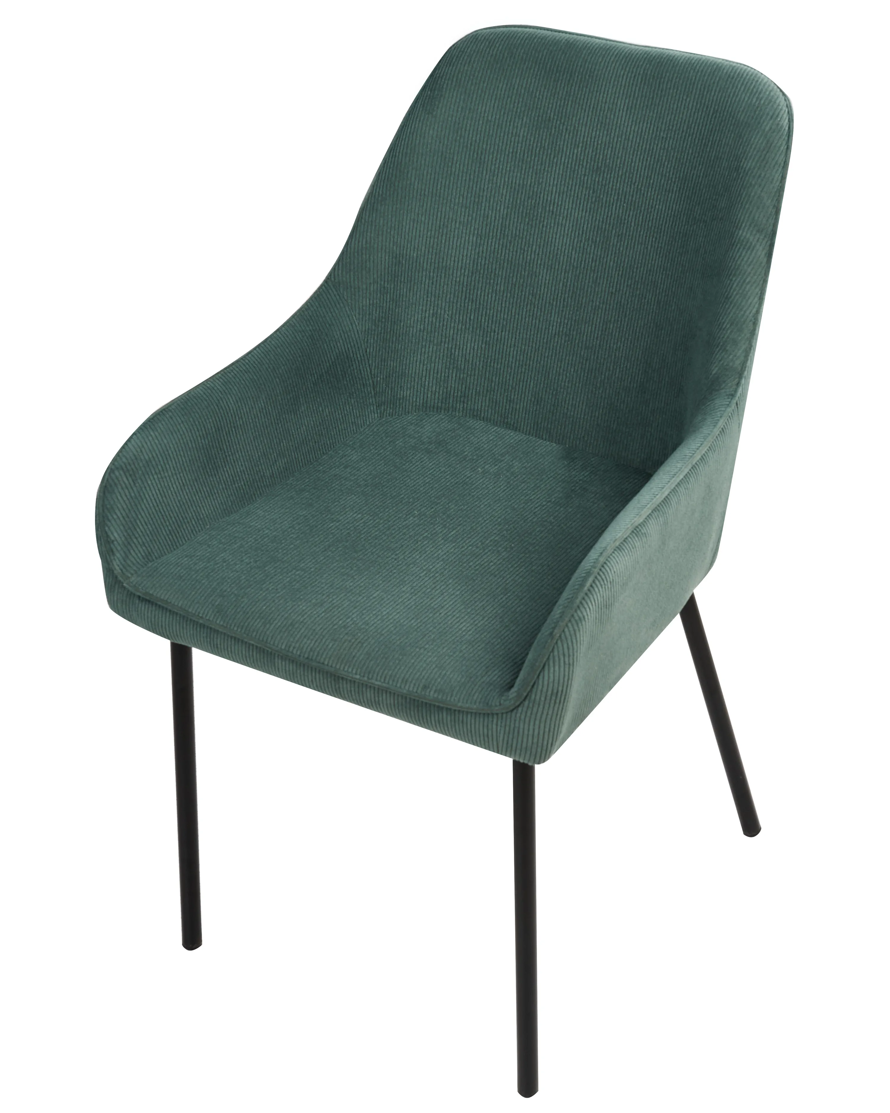 Set van 2 eetkamerstoelen LOVERNA Corduroy Groen