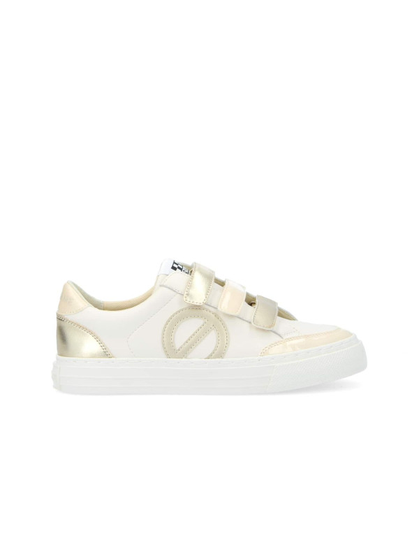 No Name - Sneakers STRIKE STRAPS Dove/ Light Gold