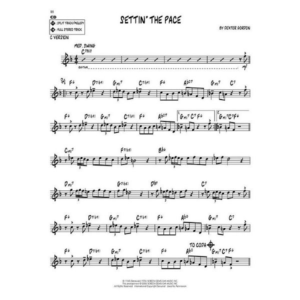 Hal Leonard Jazz Play-Along Dexter Gordon