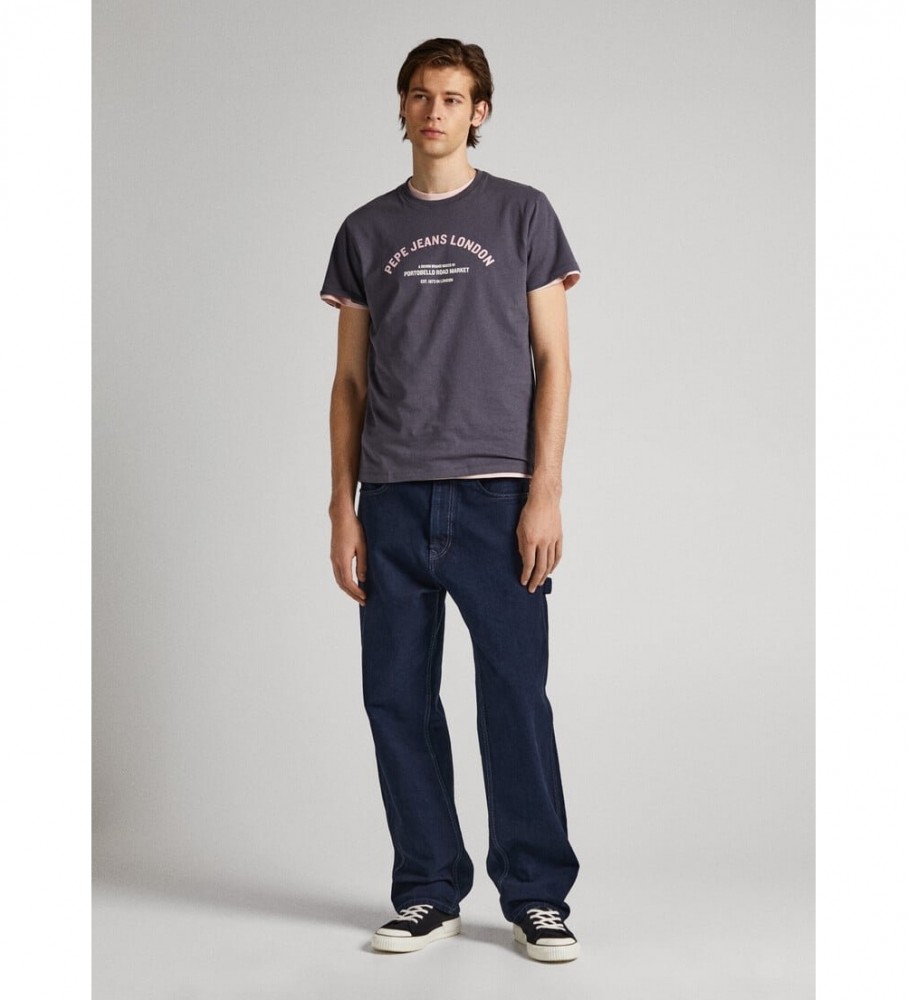 Camiseta cinza escura Pepe Jeans Waddon