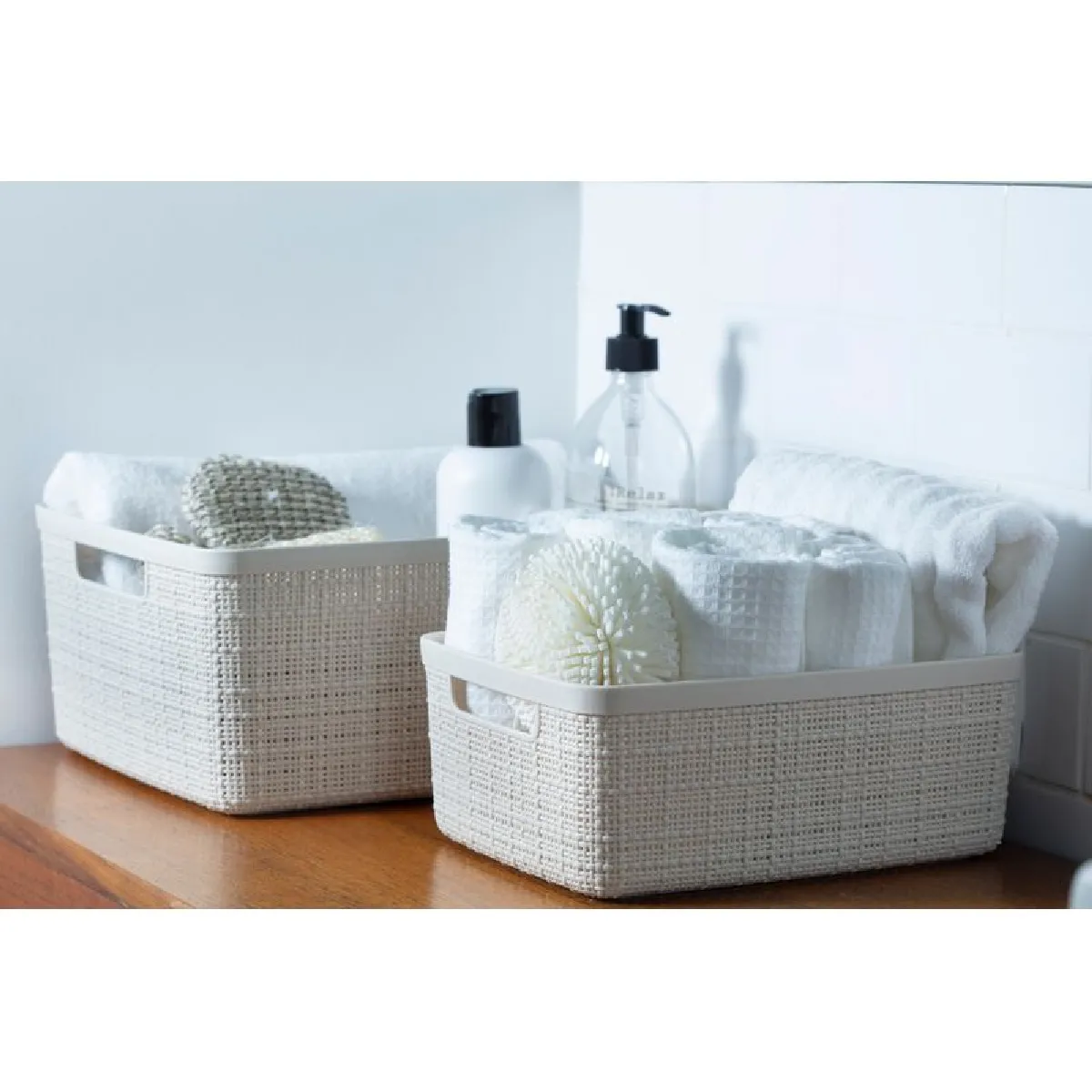 But Panier rectangle 5L Jute - Blanc cassé