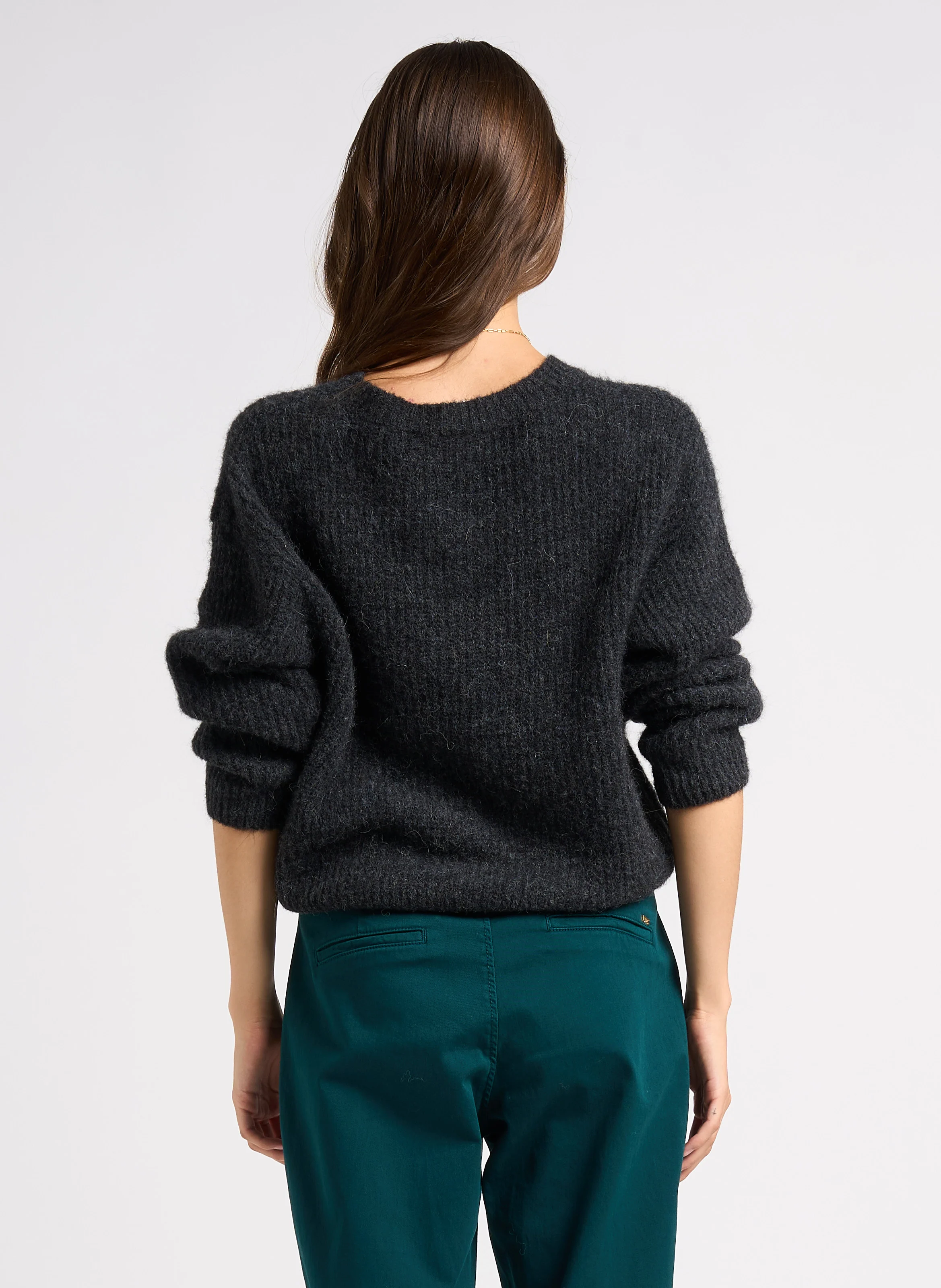 EAST - Pull col rond uni | Gris