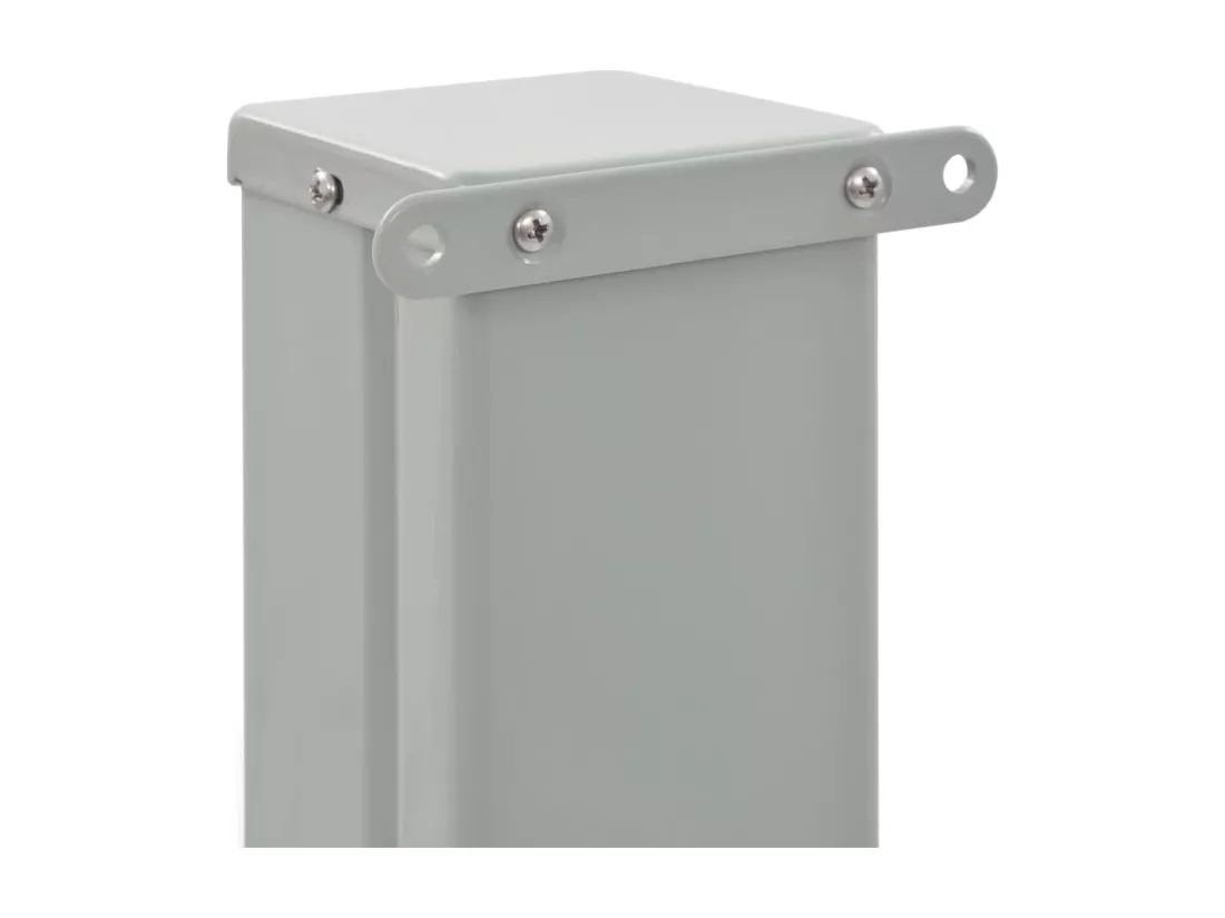 Auvent latéral rétractable de patio 120 x 300 cm Gris