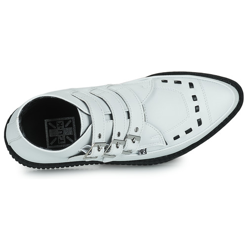 TUK - POINTED CREEPER 3 BUCKLE BOOT - Blanc