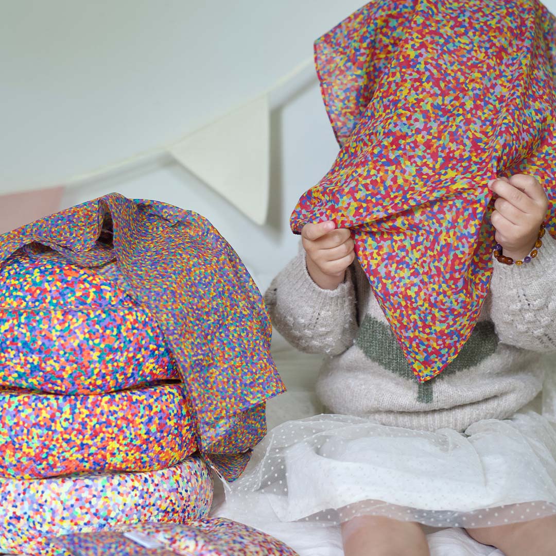 pit and play speeldoek - confetti - 48x48 cm