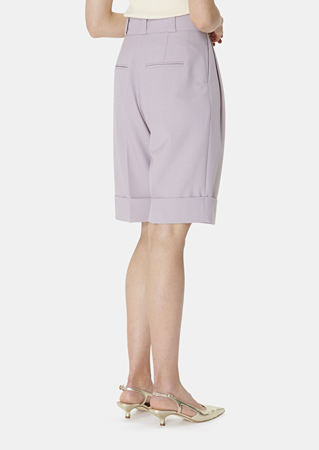 Short Swanviolet en laine froide