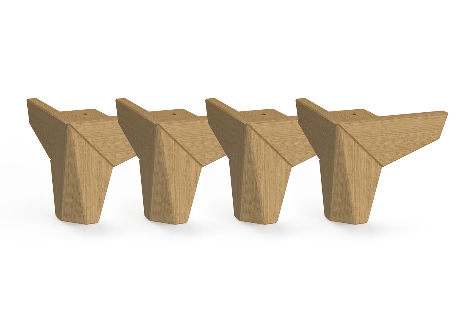 Eicon ben 4 pk ben i oljet eik, 18 cm høyde