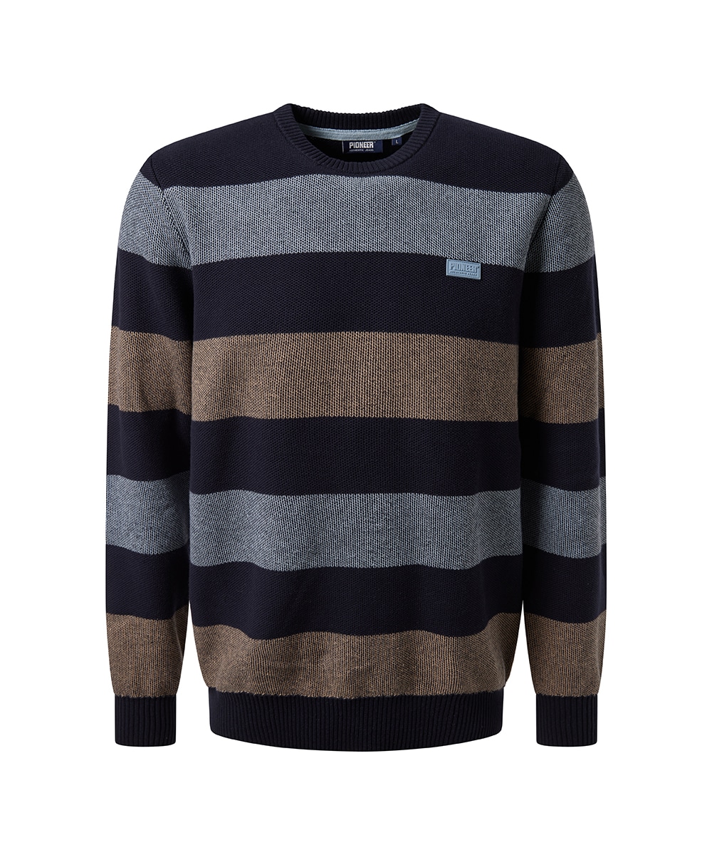 Pioneer Authentic Jeans Rundhalspullover , Feinstrickqualität