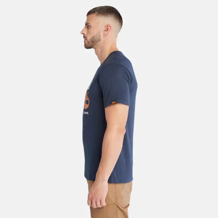 T-shirt à logo Timberland PRO Core pour homme en bleu marine